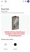 Googles First Fold Phone available at star Text back for Exciting Price