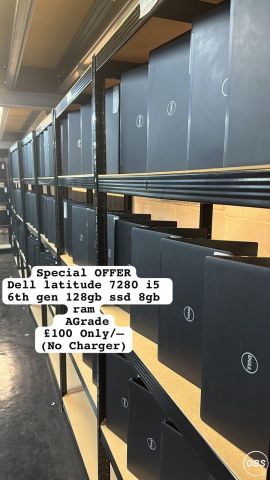 Special offer Dell latitude 7280 i5 6th gen 128gb ssd 8gb ram Agrade no charger