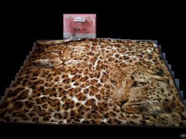 SKILON High Quality Mink Leopard Throw