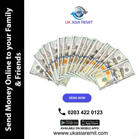 Best Services Send Money to your Friends and Family with UK Asia Remit in UK