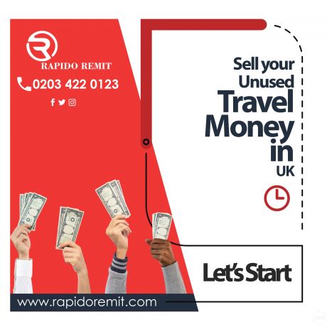 Great Service in UK Sell Unused Travel Money in UK