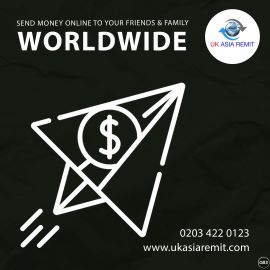 Send Money Worldwide very easy with UK Asia Remit in UK